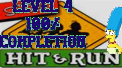 The Simpson Hit Run Level 4 100 Completion Marge No Commentary