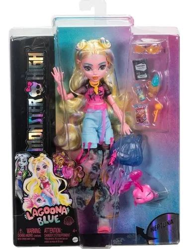 Mu Eca Monster High Lagoona Blue Con Mascota Neptuna Env O Gratis