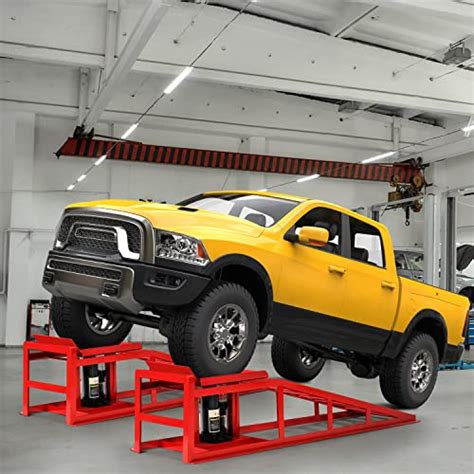 Hydraulic Steel Car Ramps Heavy Duty Service Car Lift with 2 Hydraulic ...