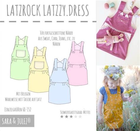 Latzkleid Latzrock Latzzy Dress Gr Sara Julez L Tzchen