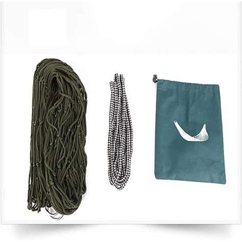 Hamac en corde filet intérieur extérieur Gras Army Green Mesh