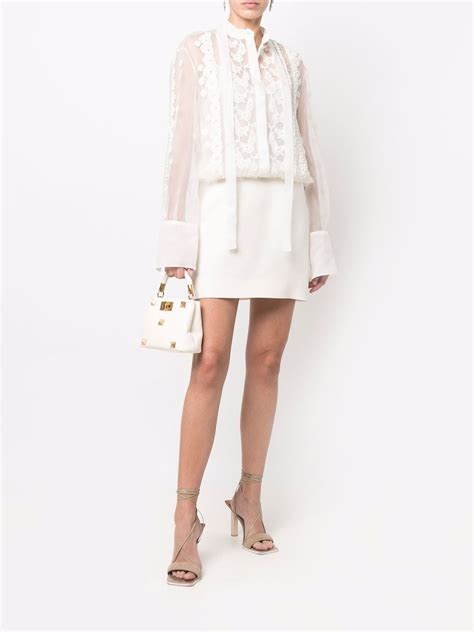 Valentino Garavani Floral Embroidered Long Sleeve Dress Farfetch