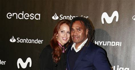 Christian Karembeu Et Sa Compagne Jackie Chamoun Au Photocall De La