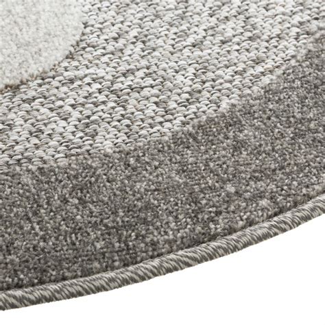 Atmosphera Createur D Interieur Tapis Rond Ours Mod Le Cut Gris