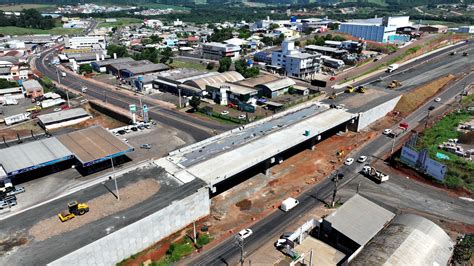 Chapecó Obras do Elevado da Bandeira já estão 70 executadas Confira