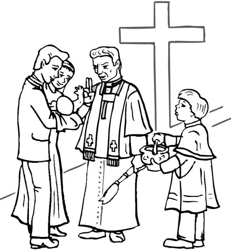 Baptism Coloring Pages At GetColorings Free Printable Colorings