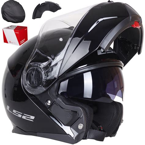 Szcz Kowy Kask Motocyklowy Ls Ff Strobe Czarny Ak Za