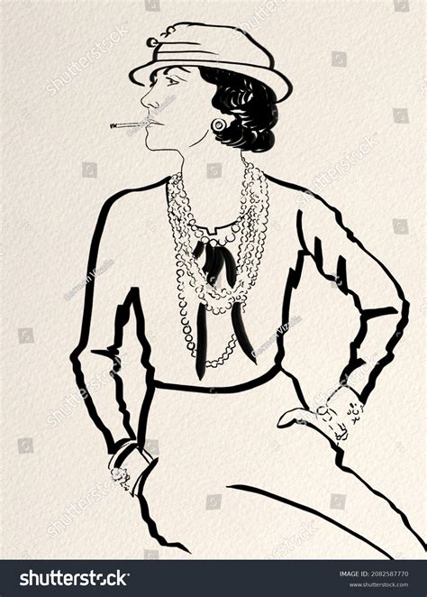 Update more than 82 coco chanel fashion sketches - seven.edu.vn