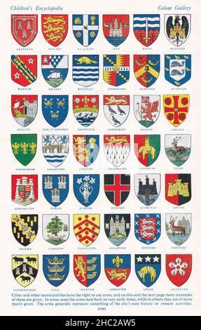 Vintage Illustrations Of A Pageant Of Heraldry A Colour Gallery Of