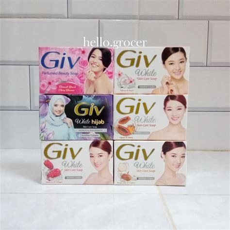 Jual Giv White Sabun Batang All Varian Pepaya Bengkoang Mutiara