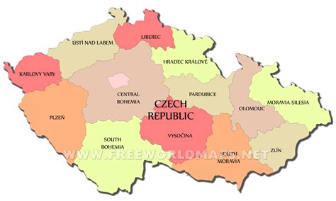 Czech Republic Political Map