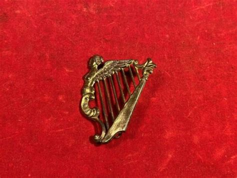 Rare Civil War Era Ca 1860 Soldier Irish Brigade Harp Hat Insignia