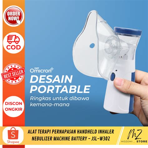 Jual Alat Terapi Pernapasan Handheld Inhaler Nebulizer Machine Battery