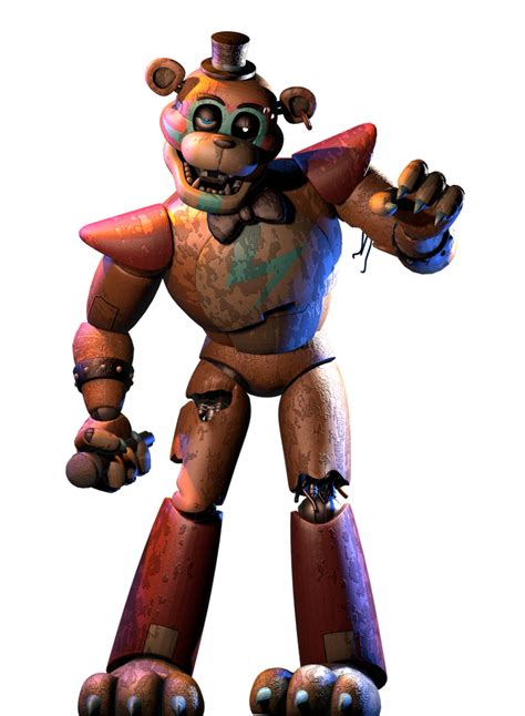 C4d Withered Glamrock Freddy By Zailynth On Deviantart