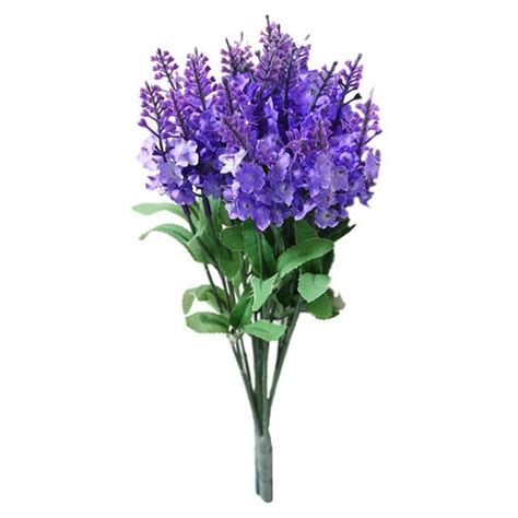 Flores Artificiais Kit 10 Buquês De Lavanda Flores E Folhas No Atacado