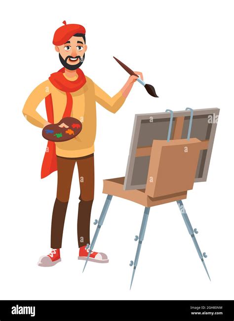 Painter Cartoon Clipart