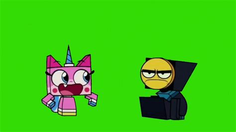 Unikitty Y Master Frown Green Screen Youtube