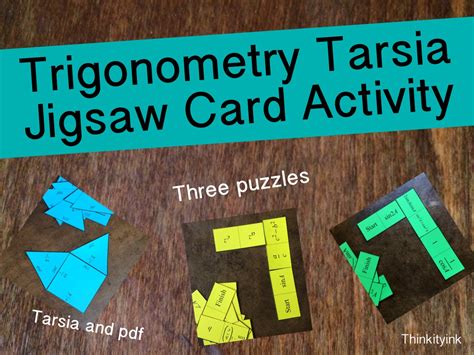 Trigonometry Jigsaw Puzzles Tarsia And Pdf Teaching Resources