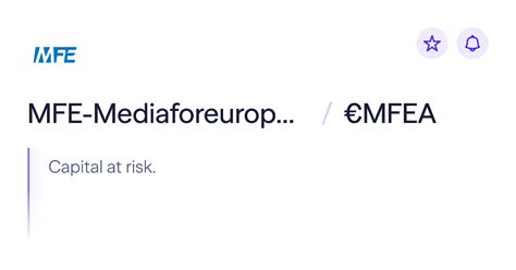 buy mfe mediaforeurope nv stock eurmfea share price lightyear