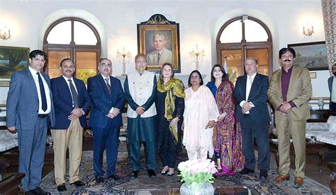 President Dr Arif Alvi In A Meeting With A Delegation Of The Lahore