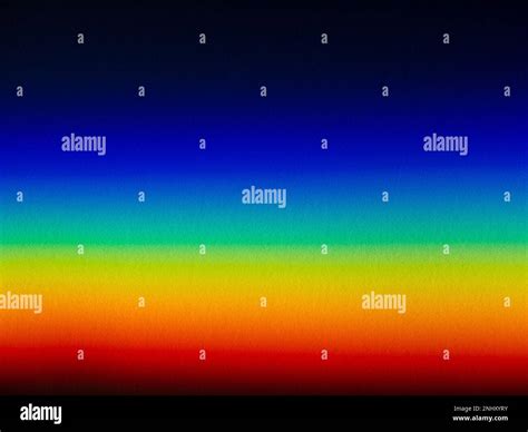 Espectro De Color Roygbiv De Luz Solar Pura A Partir De Un Prisma