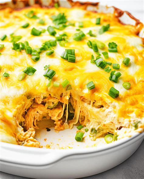 Sour Cream Chicken Enchilada Casserole