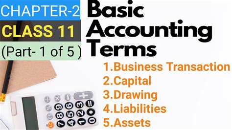 Class 11 Basic Accounting Terms Cbse Part 1 Of 4 Youtube