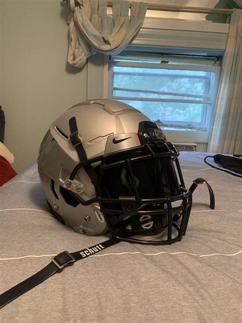 Large Schutt F7 VTD Football Helmet With blackout nike visor | SidelineSwap