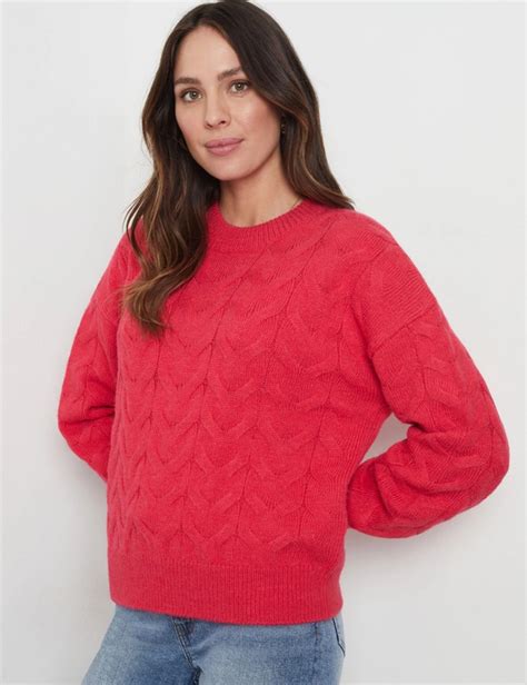 Katies Long Sleeve Large Cable Jumper Ezibuy Australia