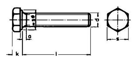 E NORMpro Sechskantschraube Maschinenschraube DIN 933 Edelstahl A2 M6