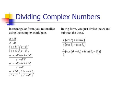 Ppt Trigonometric Form Of A Complex Number Powerpoint Presentation