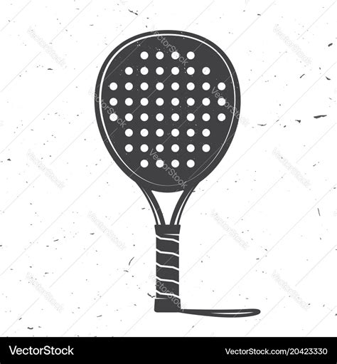 Padel Tennis Racket Icon Royalty Free Vector Image