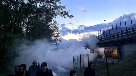 Manifestazione Del Movimento No Tav Al Cantiere Del Nuovo Autoporto Di