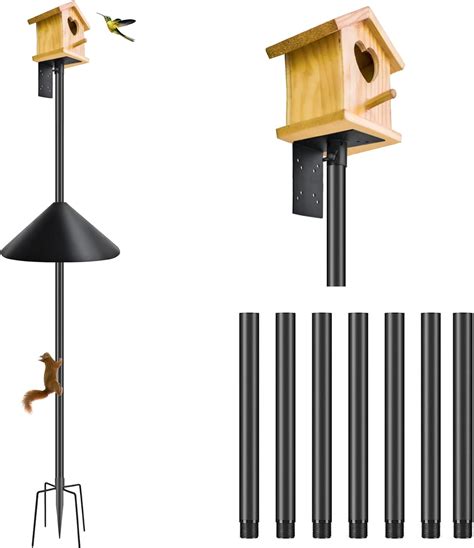 Tiryiuou 90inch Bird House Pole Mount Kit Adjustable