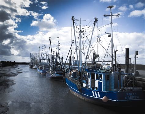 Fischkutter Im Hafen Von Wremen Nordsee Foto And Bild Sommer Outdoor