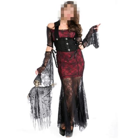 Hot Gothic Sexy Costume Halloween Dress Costume Sexy Witch Vampire