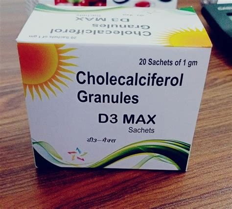 Vitamin D3 60 000 Iu Cholecalciferol Granules Sachet 60000 Iu 20