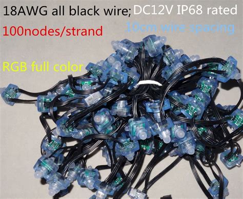 Awg Wire Pcs String Dc V Square Type Ws Addressable Rgb Led