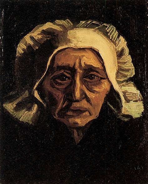 Head Of An Old Peasant Woman With White Cap Vincent Van Gogh