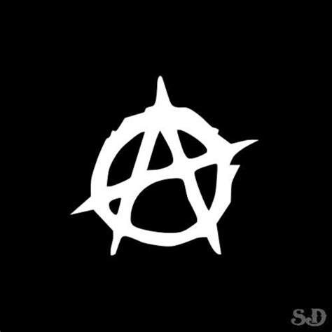 Anarchy Symbol Vinyl Decal Sticker Long X Etsy