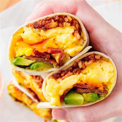 Cheesy Bacon Breakfast Burrito 5 Trending Recipes With Videos