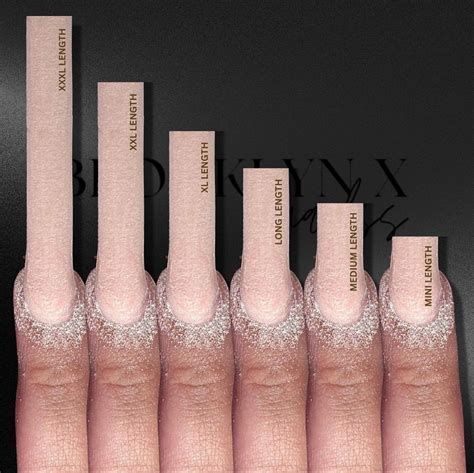 Nail Length Chart In 2024 Acrylic Nails Gel Nails Diy Acrylic Nails