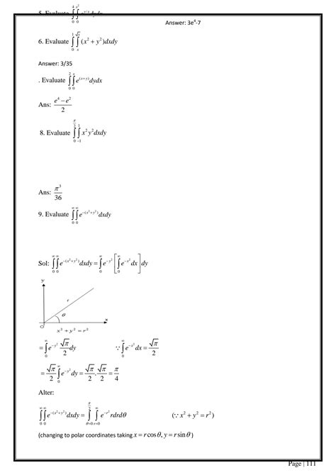 Solution Multiple Integrals Studypool