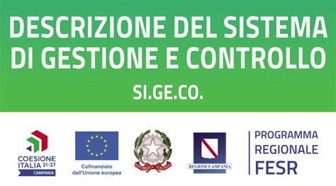 Sistema Di Gestione E Controllo Del PR Campania FESR 2021 2027 Europa