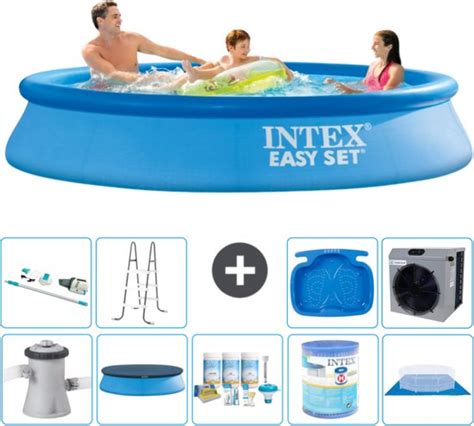 Intex Rond Opblaasbaar Easy Set Zwembad X Cm Blauw