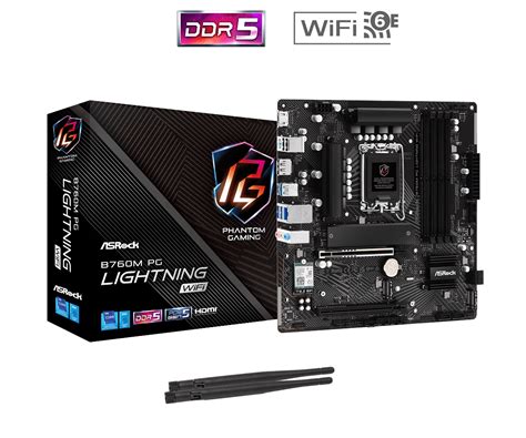 Asrock B M Pg Lightning Wifi Intel B Micro Atx Motherboard Cnls