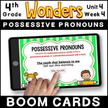 Wonders 2023 2020 Grammar BOOM CARDS Unit 4 Week 4 Possessive