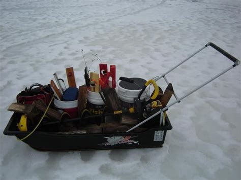 DIY Ice Fishing Sleds