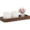 Amazon Sumnacon 16 Inch Rattan Bathroom Vanity Tray Decorative