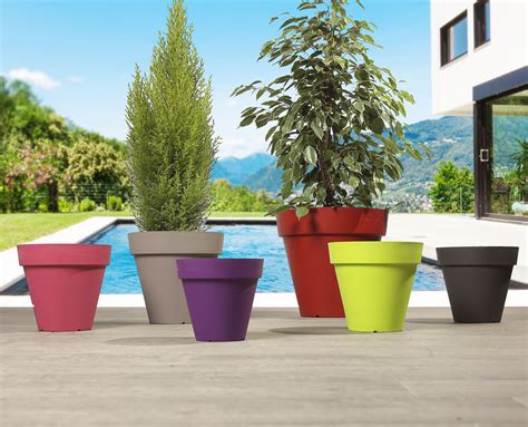 Pots colorés Centrakor Pots Extérieur Jardins